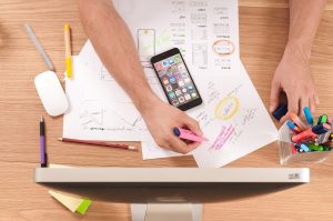mokup e sviluppo di un'applicazione mobile